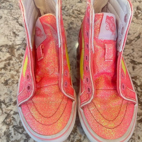 Vans Other - Vibrant Pink Glitter Kids Shoes